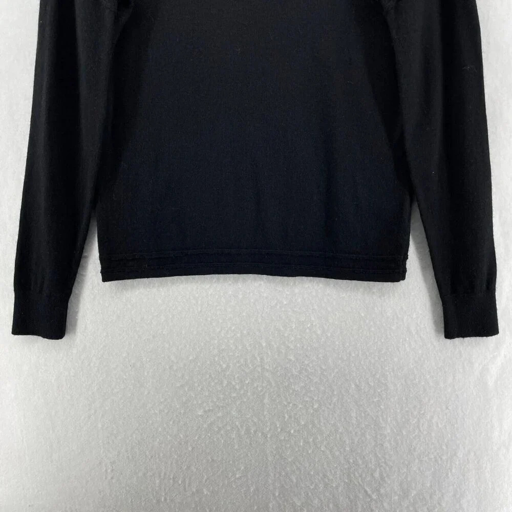 Vineyard Vines Sweater Women's Sz XS Black Knitted Drop Shoulder Sleeve Pullover - Picture 7 of 11